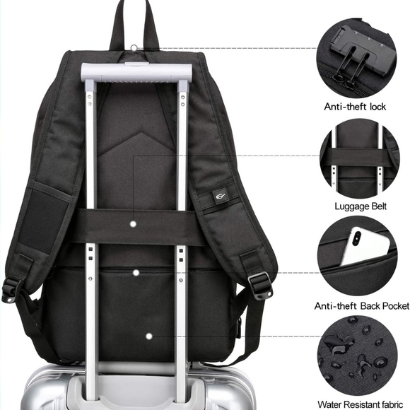 Laptop Backpack,Business Travel Anti Theft Backpack Gift for Men Women with USB - Picture 2 of 12